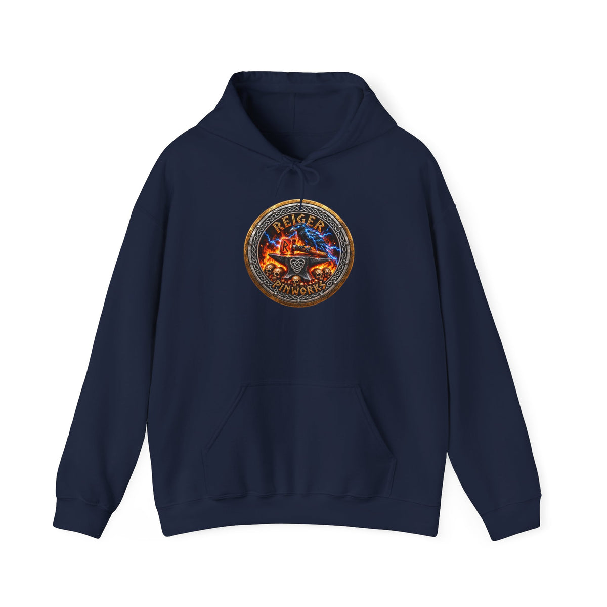 Reiger Pinworks Logo design - Unisex Heavy Blend™ Hooded Sweatshirt