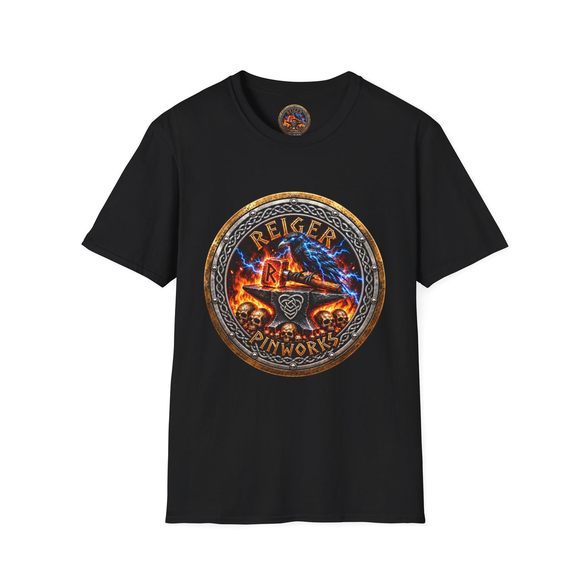 Reiger Pinworks' Forge Logo T-Shirt