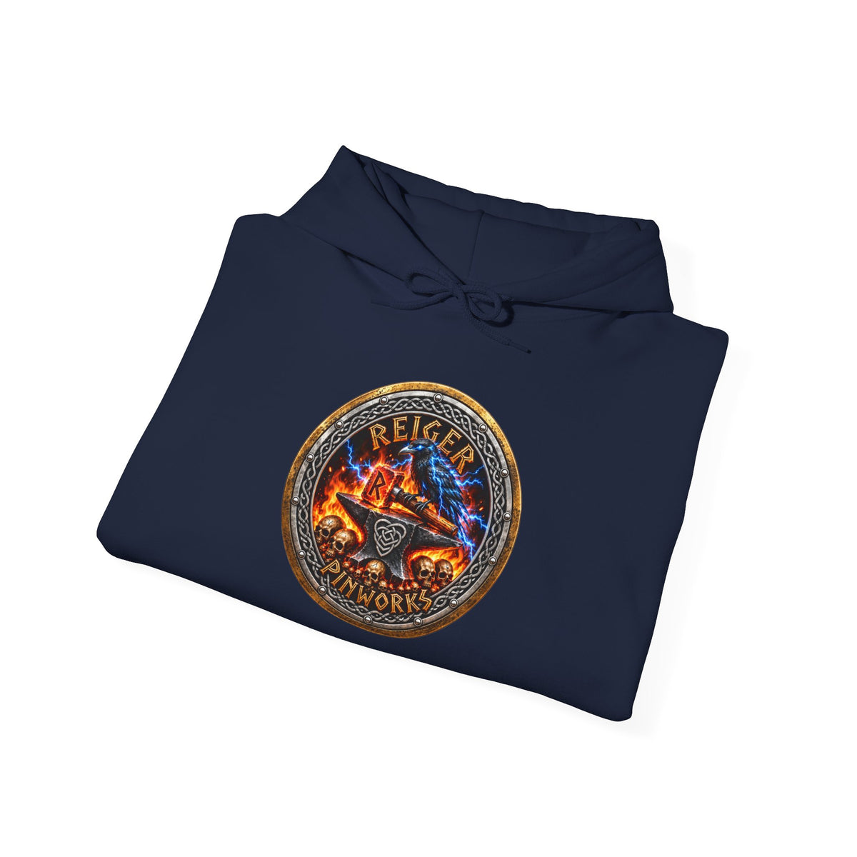 Reiger Pinworks Logo design - Unisex Heavy Blend™ Hooded Sweatshirt