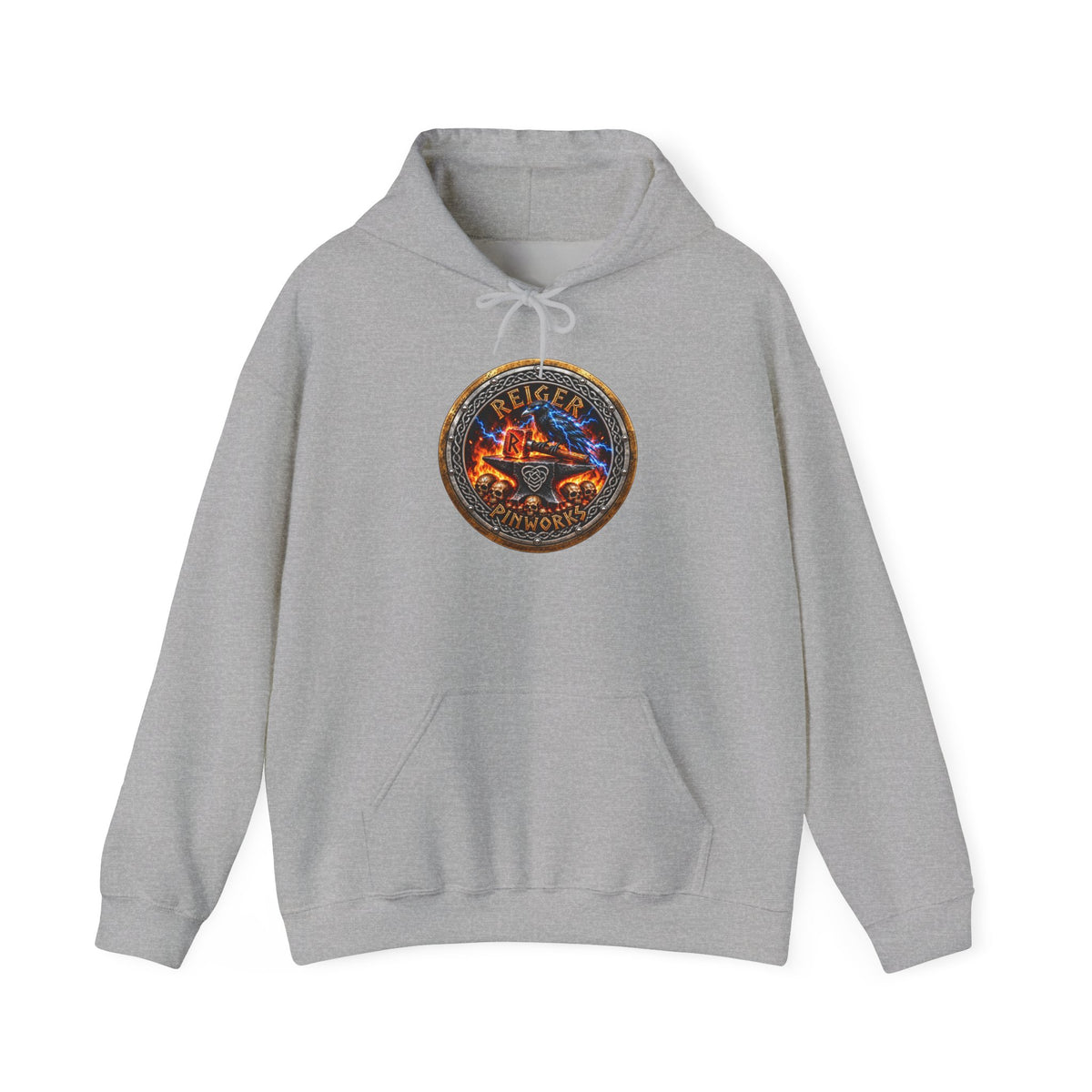 Reiger Pinworks Logo design - Unisex Heavy Blend™ Hooded Sweatshirt