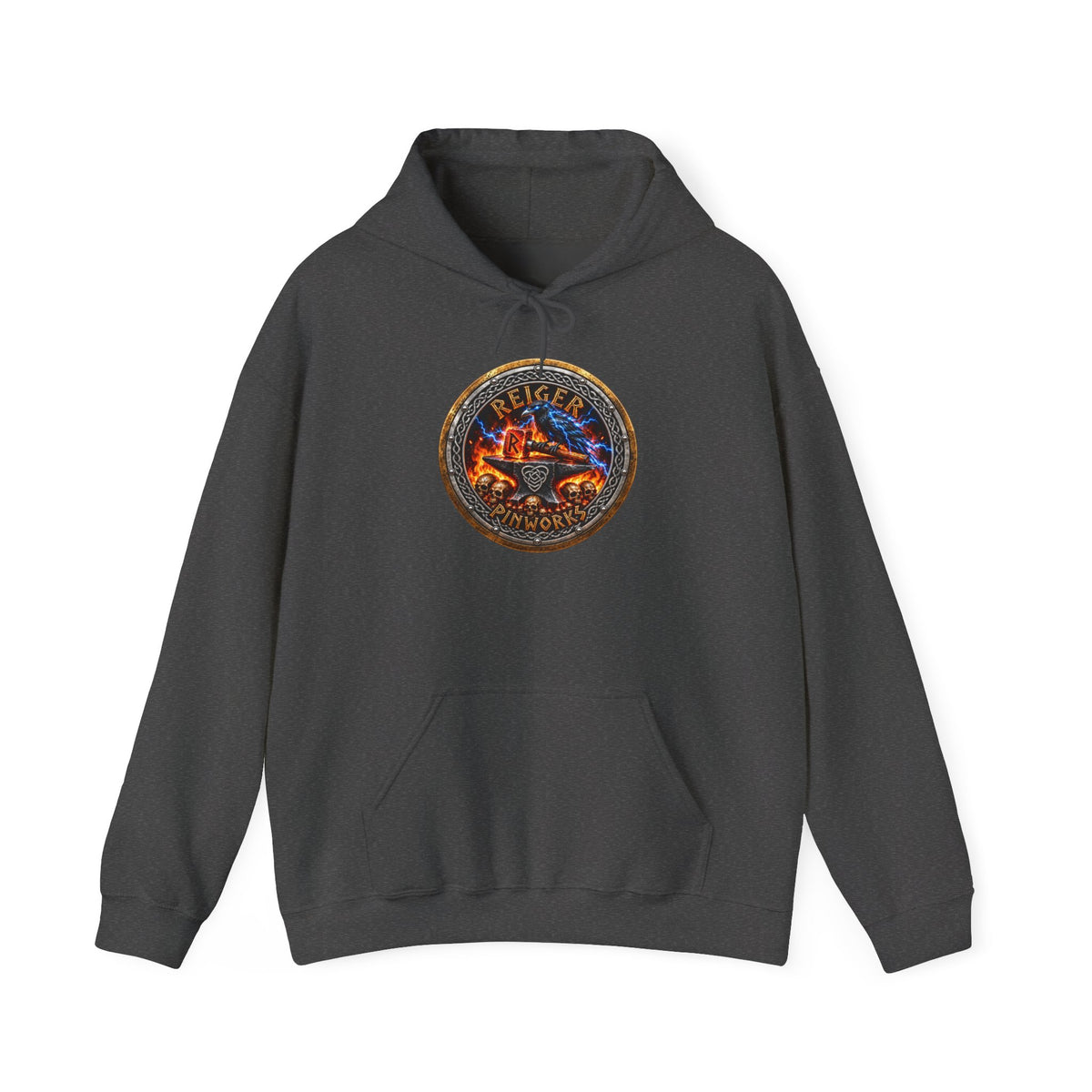 Reiger Pinworks Logo design - Unisex Heavy Blend™ Hooded Sweatshirt
