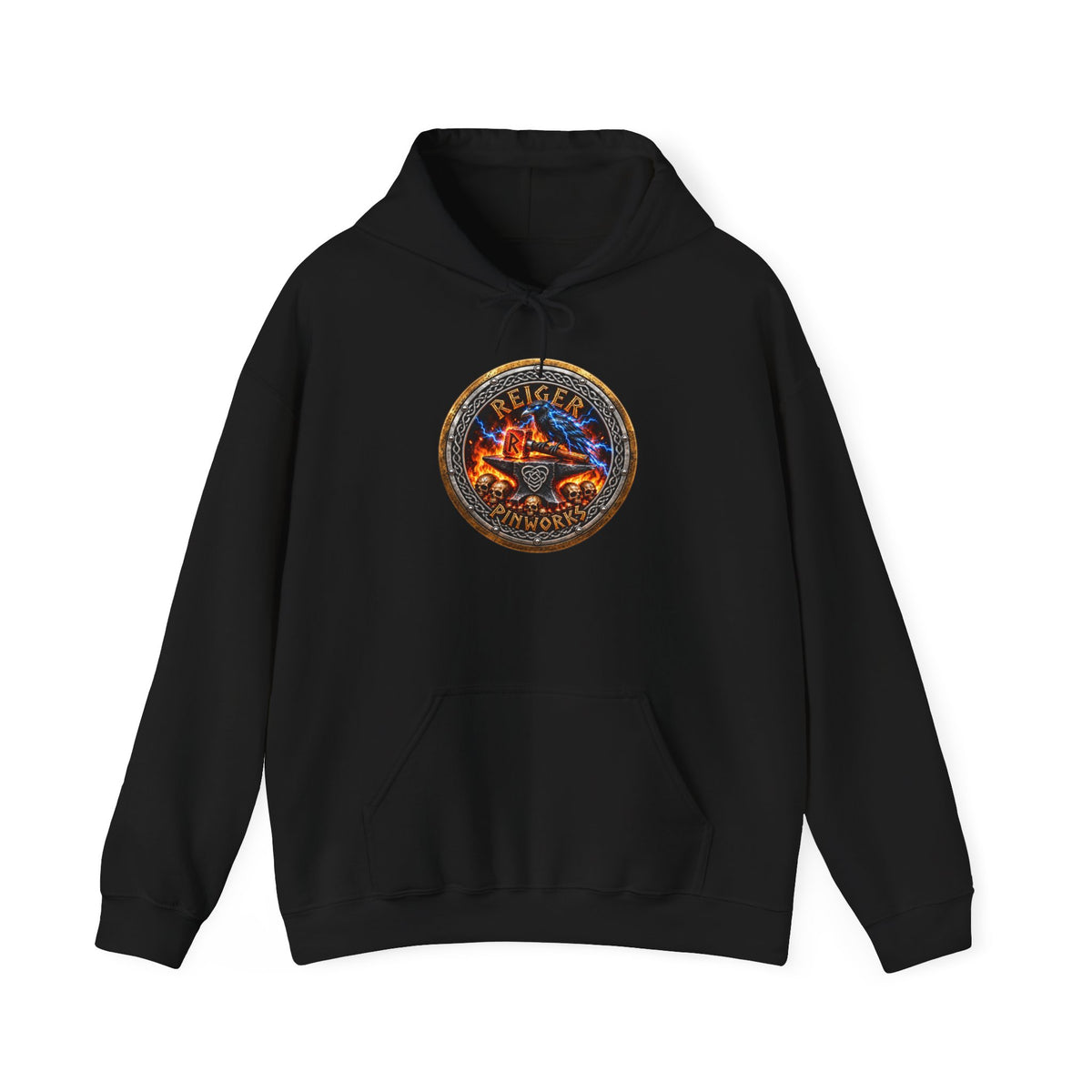 Reiger Pinworks Logo design - Unisex Heavy Blend™ Hooded Sweatshirt