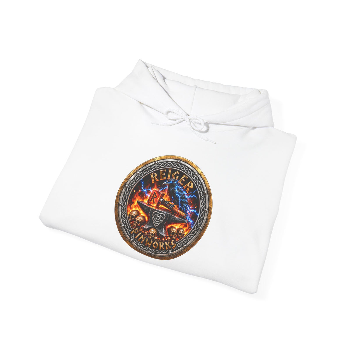 Reiger Pinworks Logo design - Unisex Heavy Blend™ Hooded Sweatshirt
