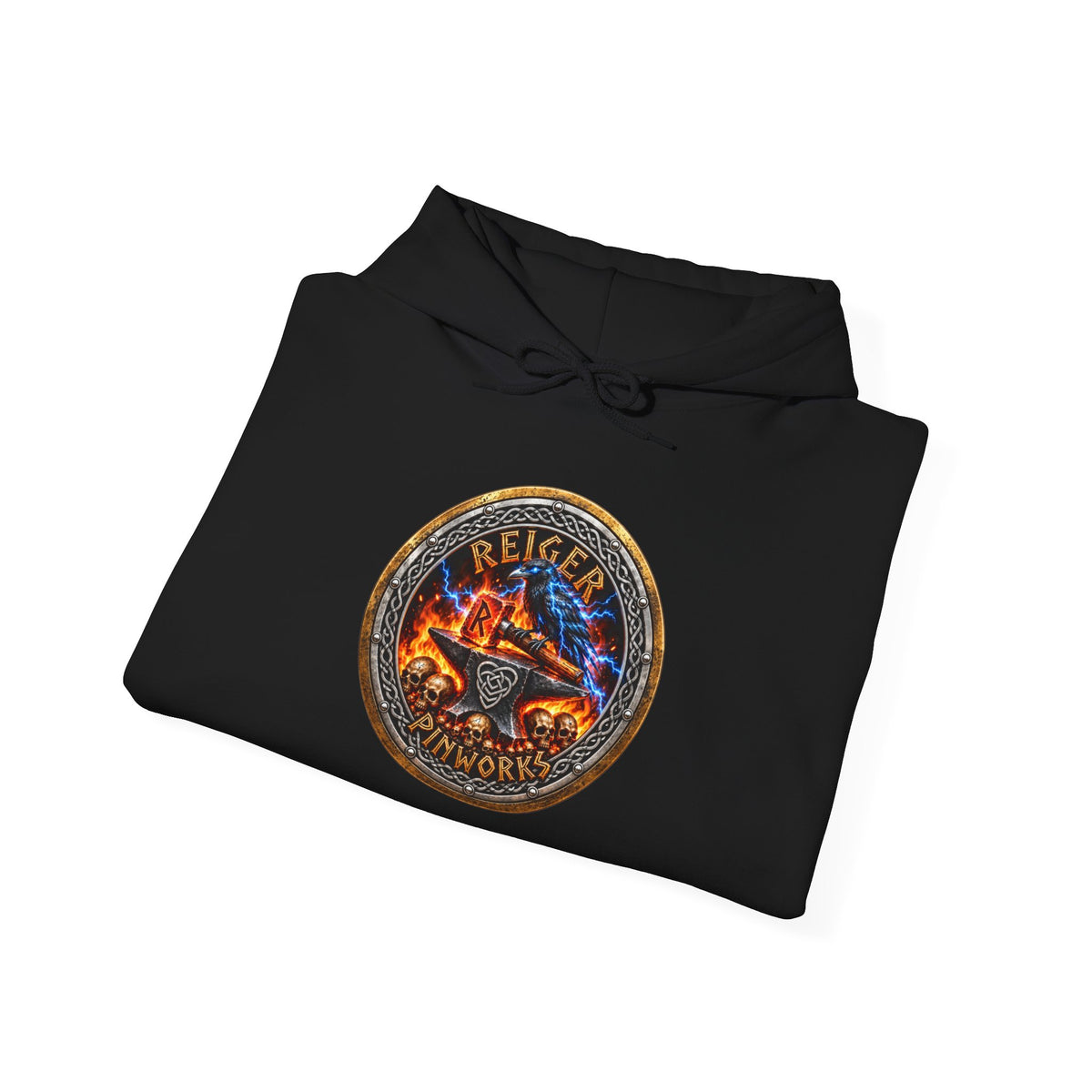 Reiger Pinworks Logo design - Unisex Heavy Blend™ Hooded Sweatshirt