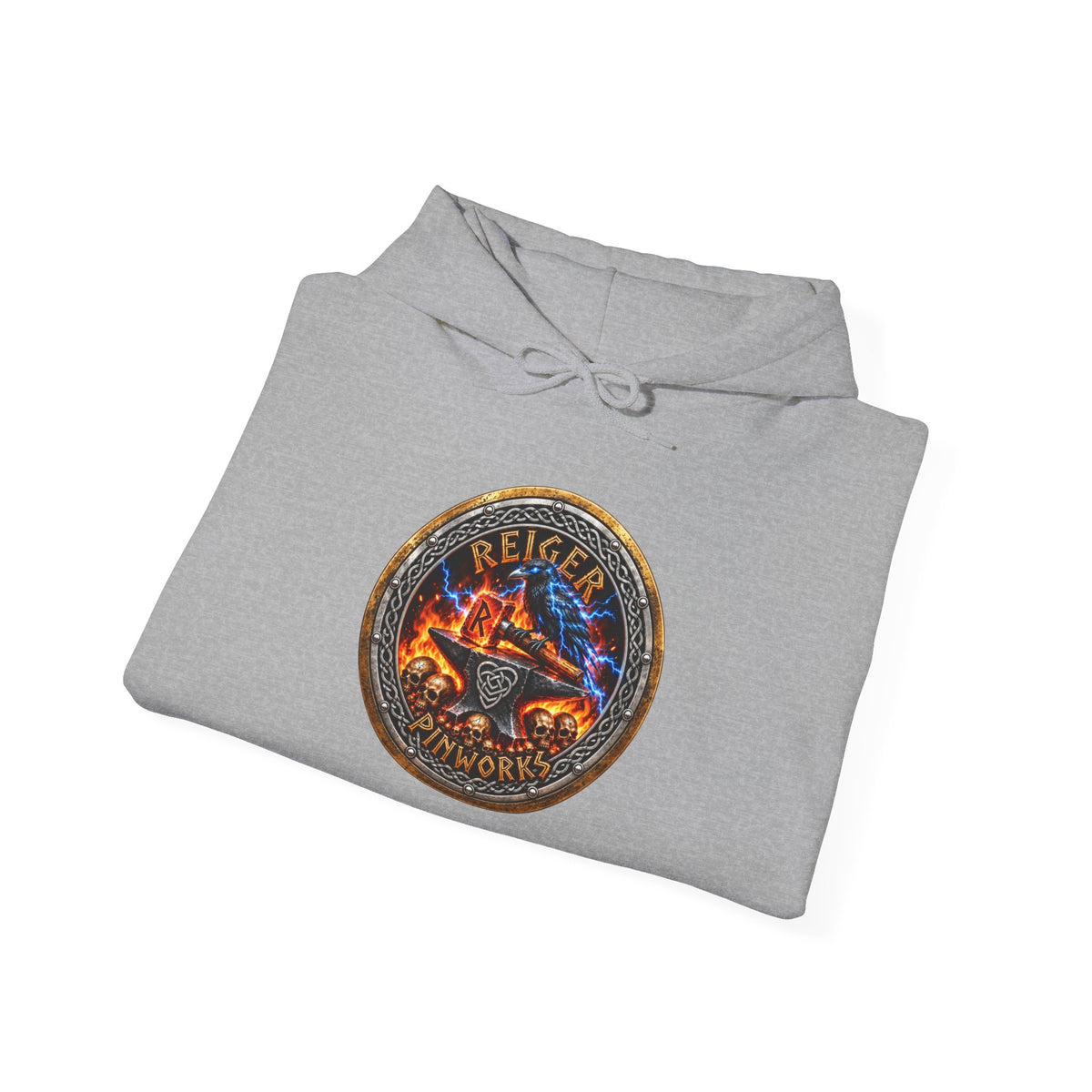 Reiger Pinworks Logo design - Unisex Heavy Blend™ Hooded Sweatshirt