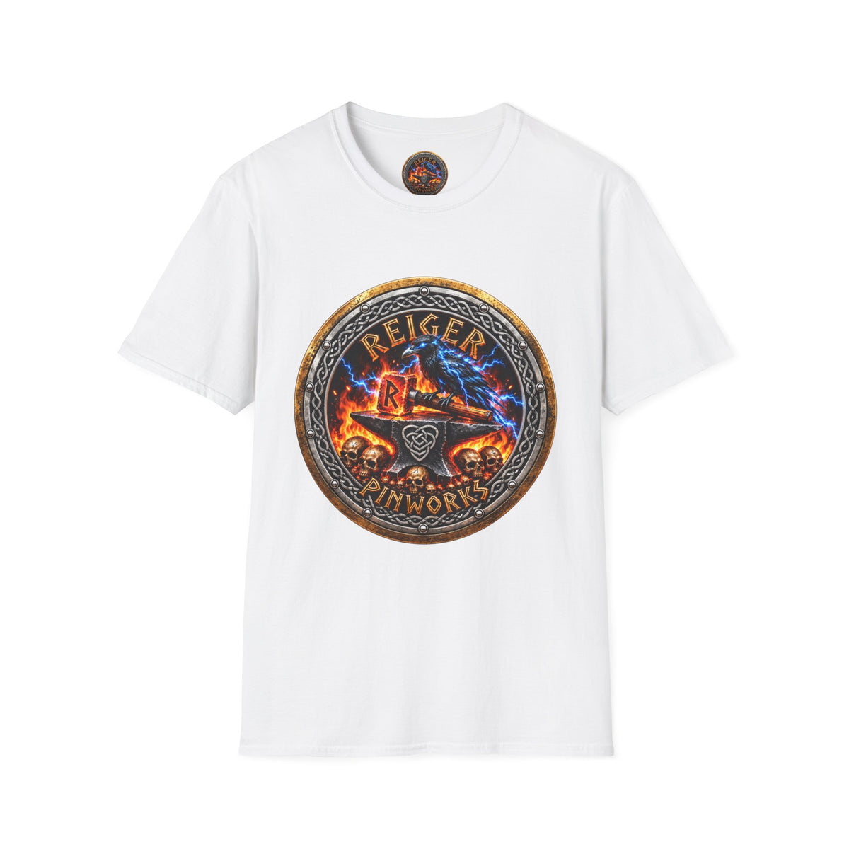 Reiger Pinworks' Forge Logo T-Shirt