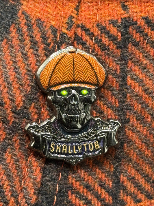 A Skallytor Halloween 2026 - Burnt Orange and Black Herringbone