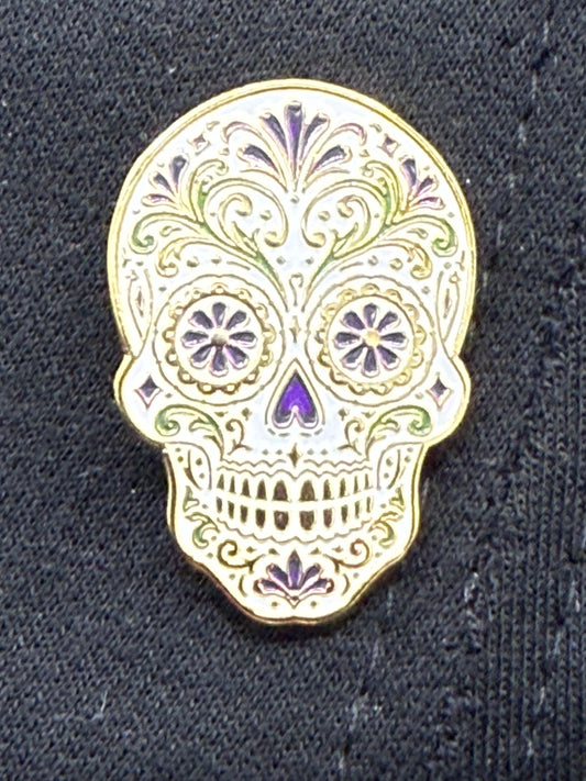 Sugar Skull - Gold, Purple, Green