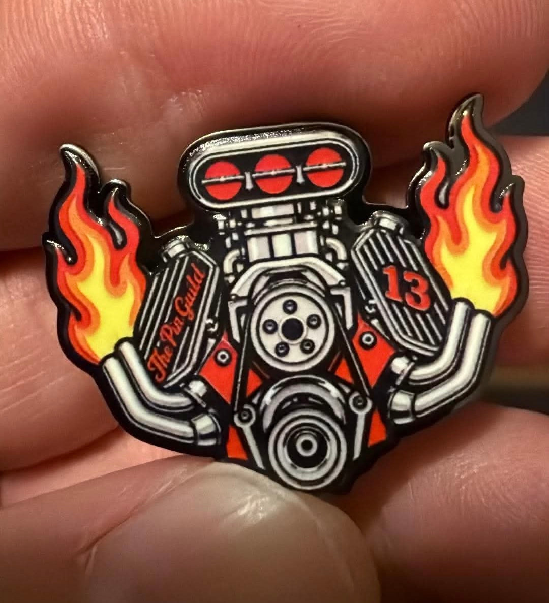 Supercharged V8 - The Pin Guild "Lucky 13"
