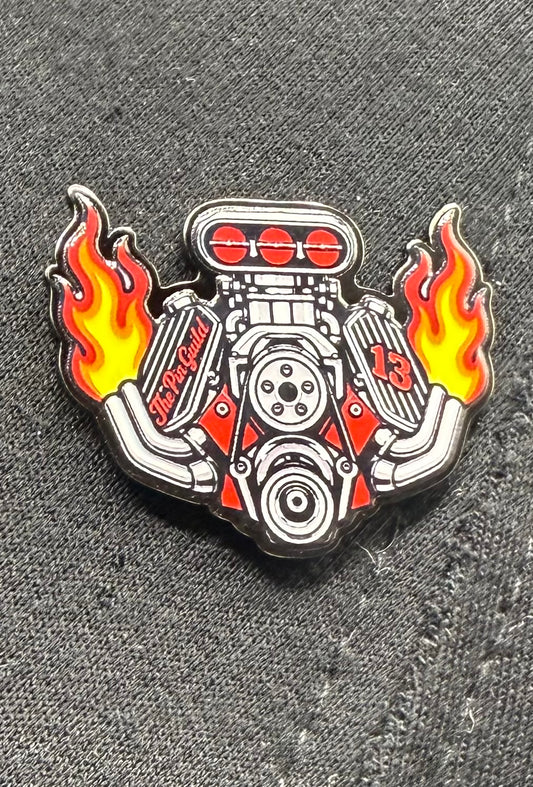 Supercharged V8 - The Pin Guild "Lucky 13"